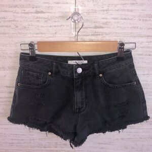 PACSUN distressed fringe HighRise Festival shorts | Size 24